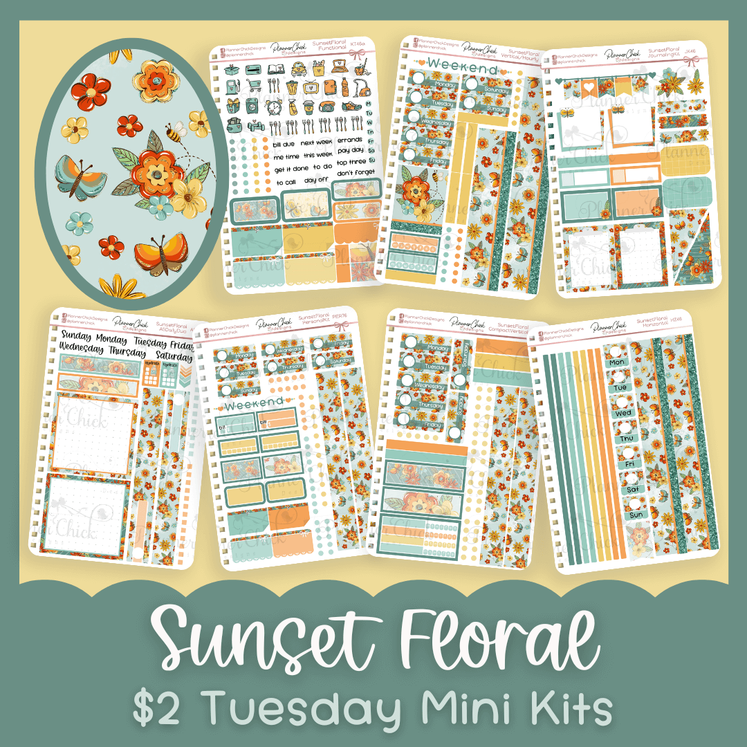 Sunset Floral ~ Mini Kits