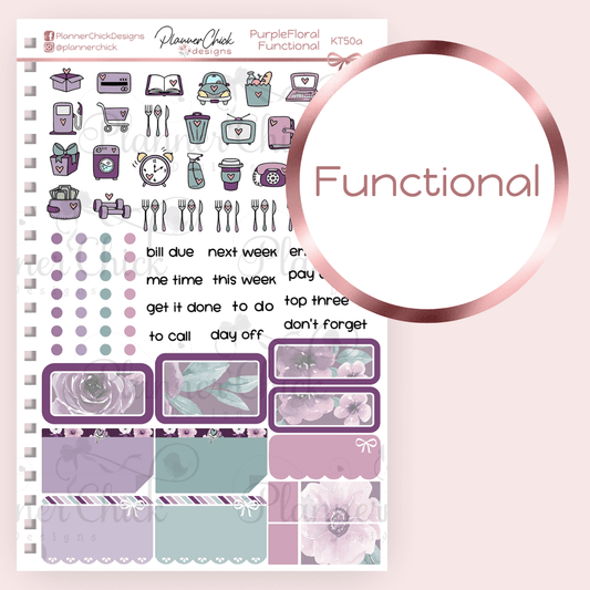 Purple Floral Mini Kits