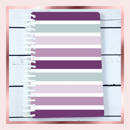 Purple Stripe Sticker Book