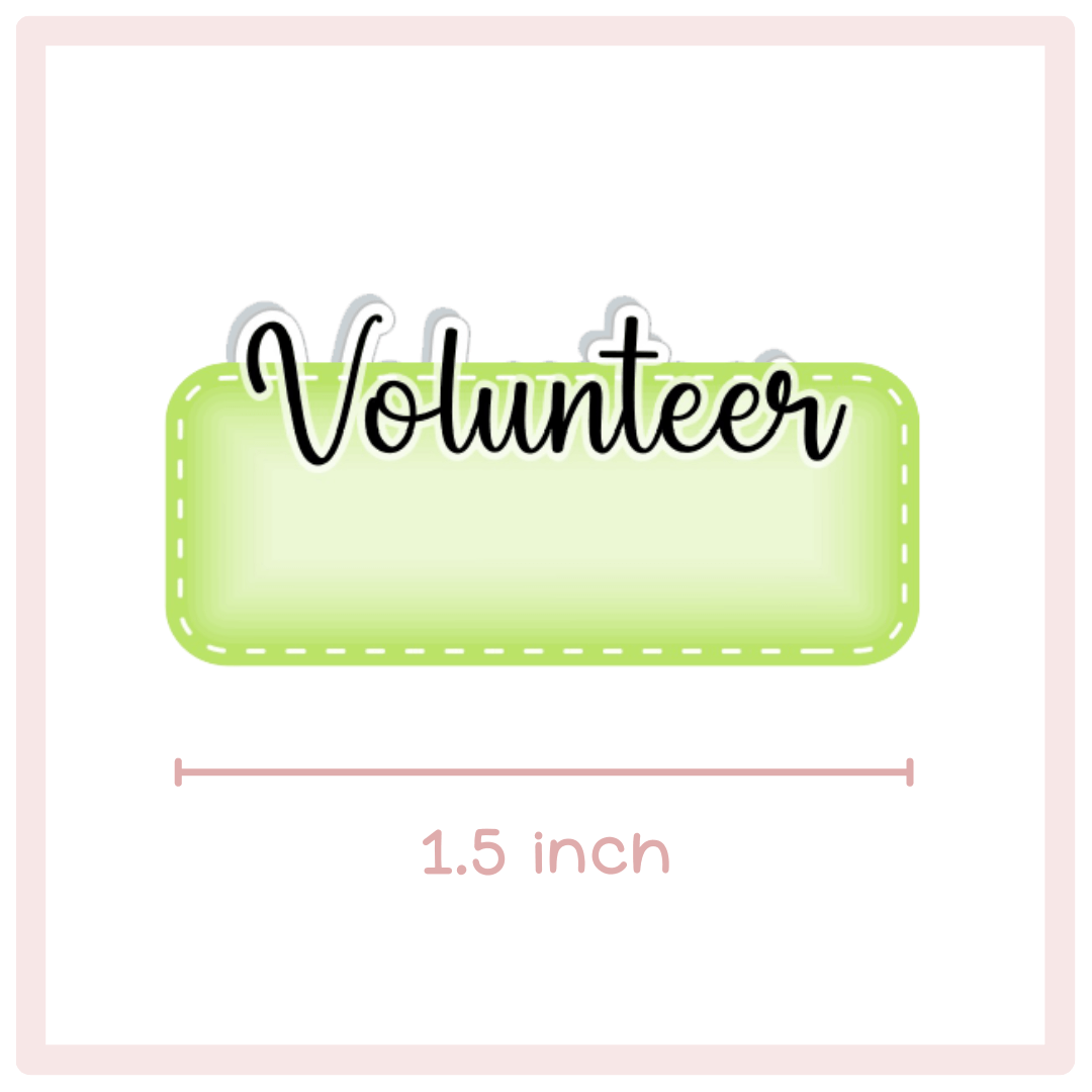 Volunteer Planner Stickers