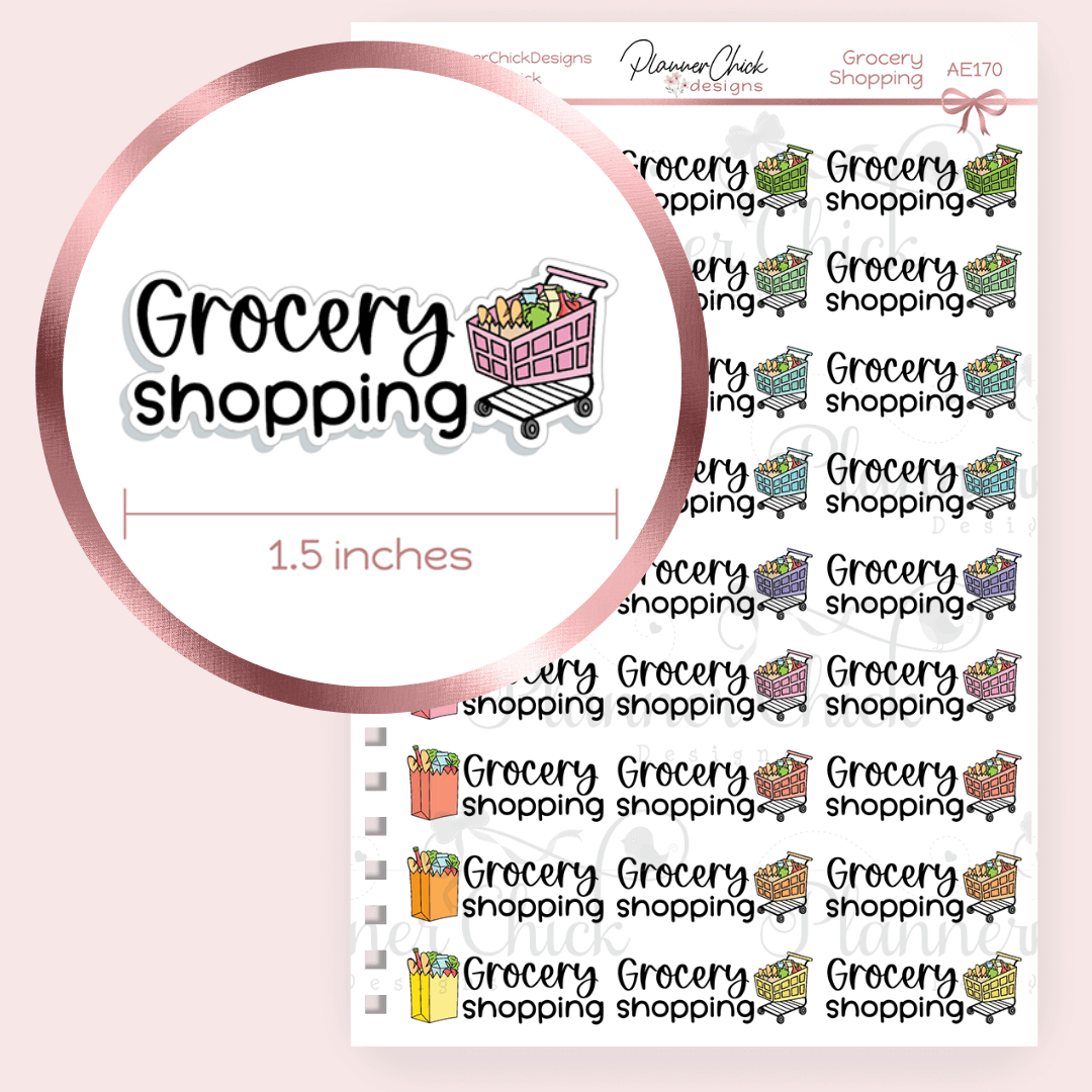 Grocery Shopping Planner Stickers