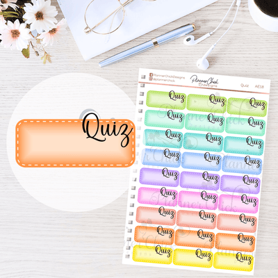 Quiz Quarter Boxes