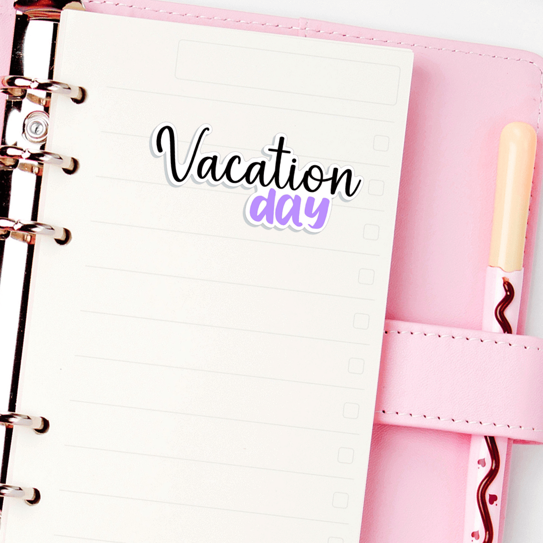 Vacation Day Planner Stickers