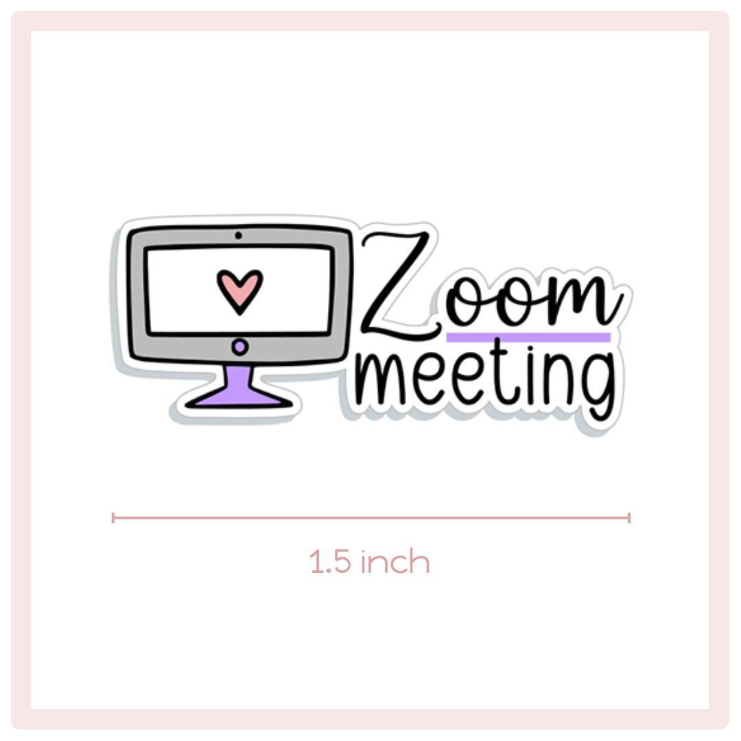 Zoom Meeting Planner Stickers