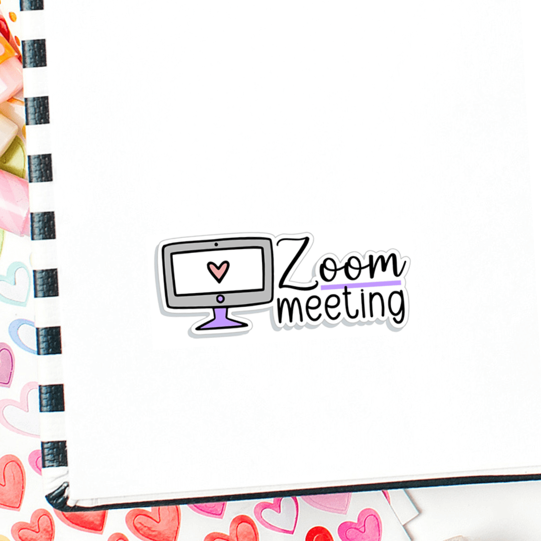 Zoom Meeting Planner Stickers