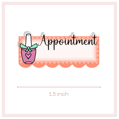 Nail Appointment Planner Stickers