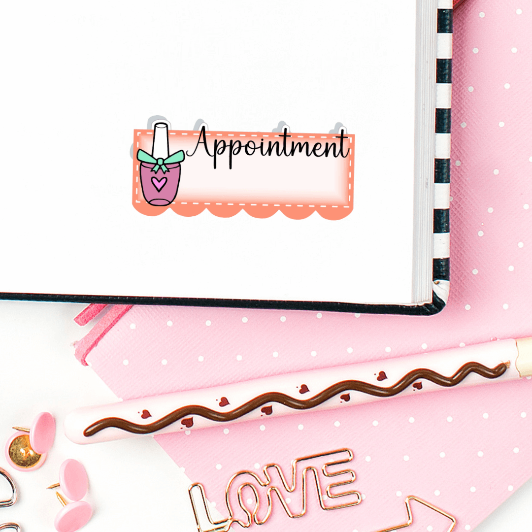 Nail Appointment Planner Stickers