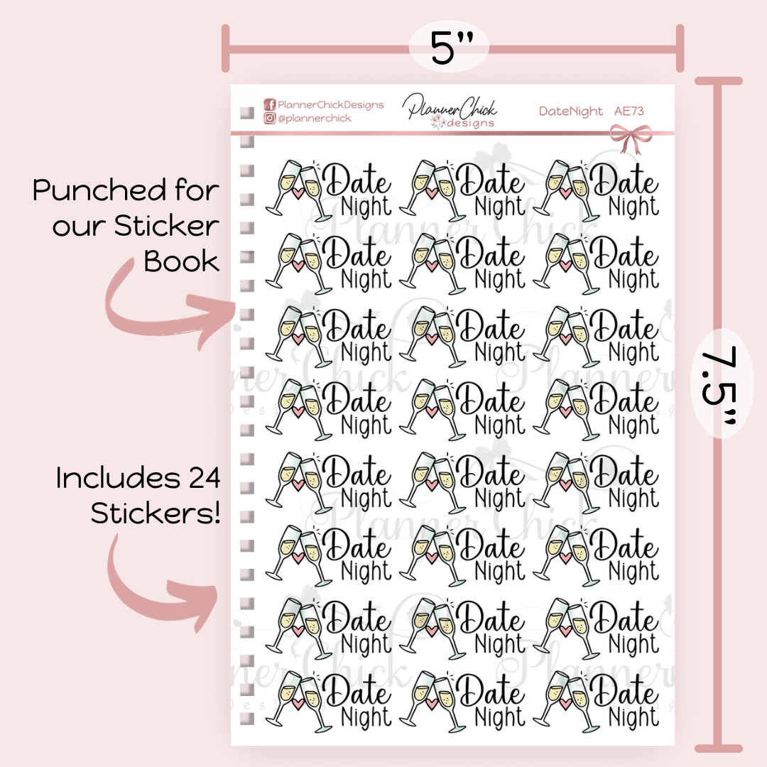 Date Night Planner Stickers