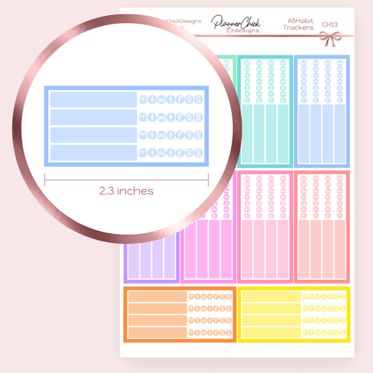 Habit Trackers for A5 & Horizontal