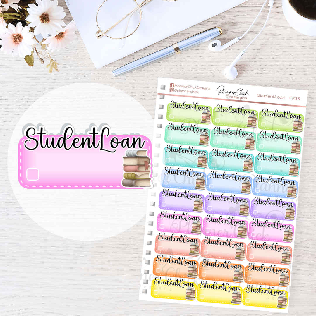 Student Loan Planner Stickers