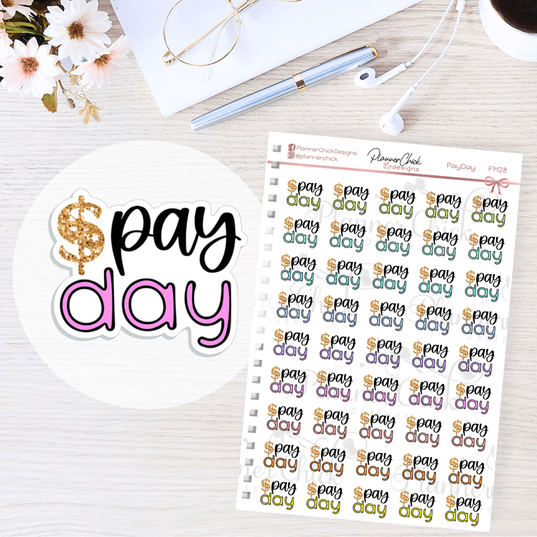 Pay Day Planner Stickers - Small