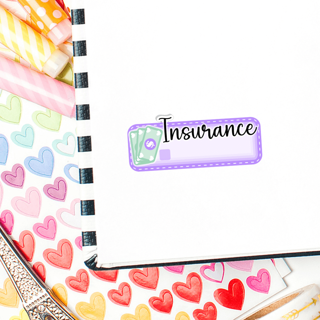 Insurance Payment Planner Stickers