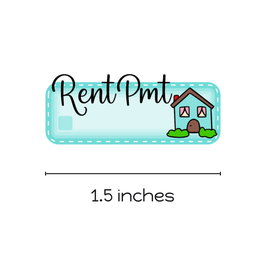 Rent Due Planner Stickers