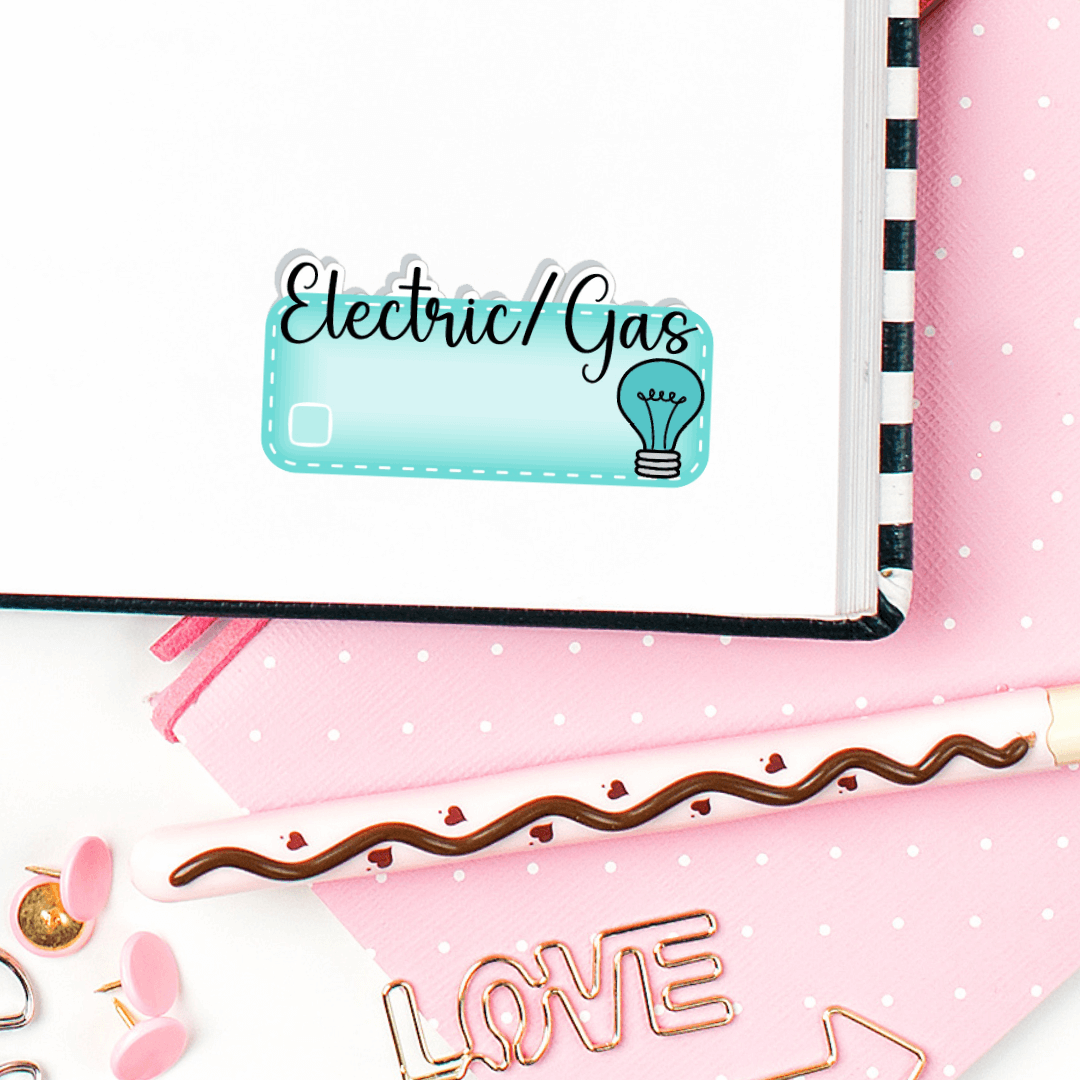 Electricity/Gas Payment Planner Stickers