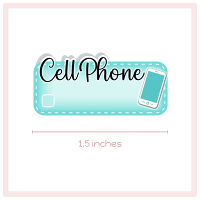 Cell Phone Payment Planner Stickers