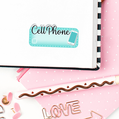 Cell Phone Payment Planner Stickers