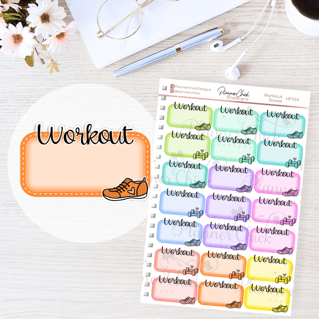 Workout Planner Stickers