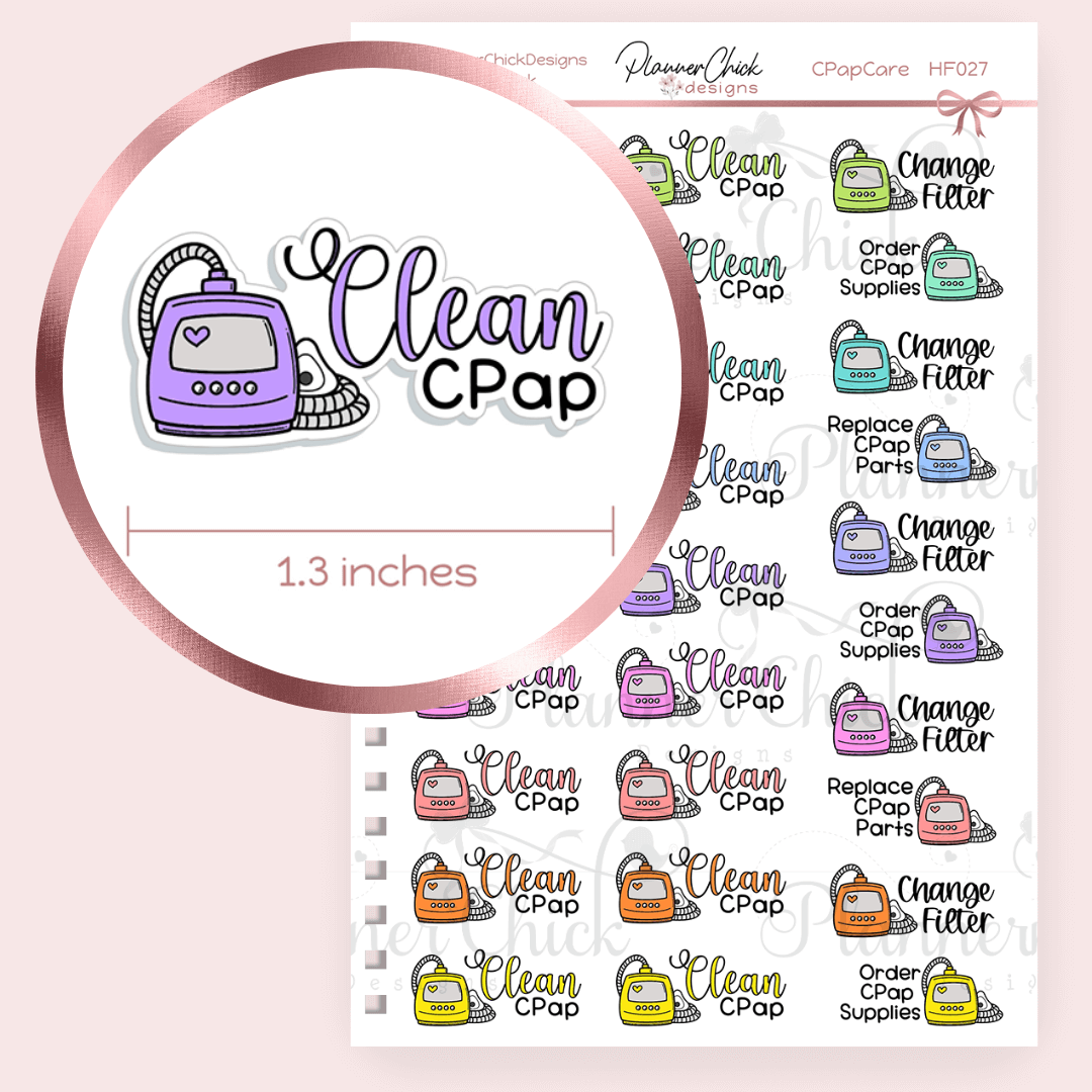 CPap Care Planner Stickers