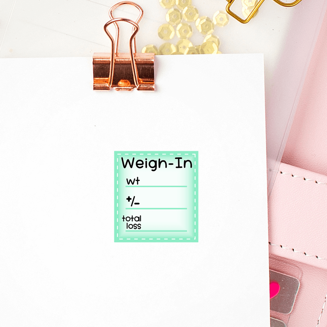 Weight Loss Tracker Planner Stickers