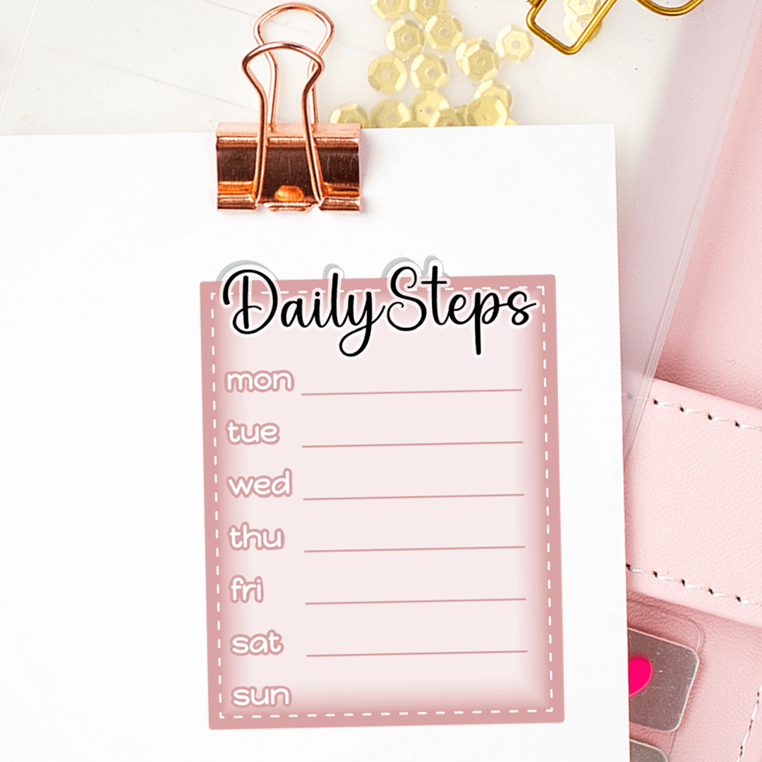 Daily Steps Planner Stickers