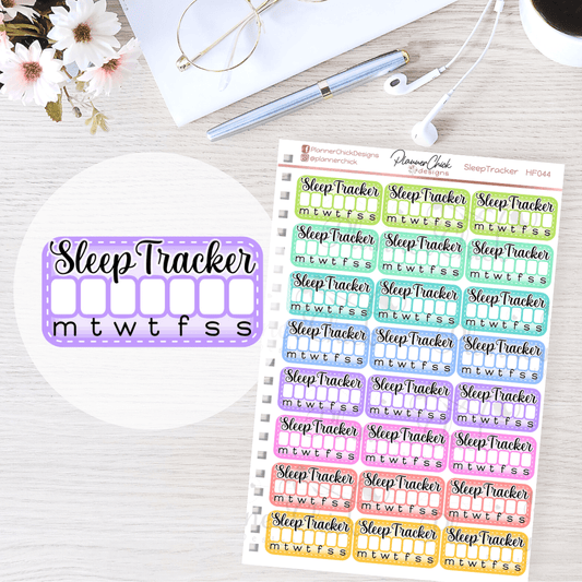 Sleep Tracker Planner Stickers