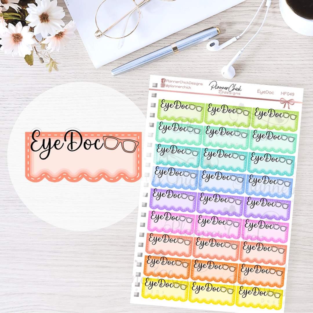 Eye Doctor Planner Stickers