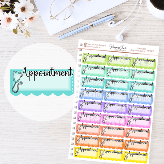 Medical Appointment Planner Stickers (3 Options)