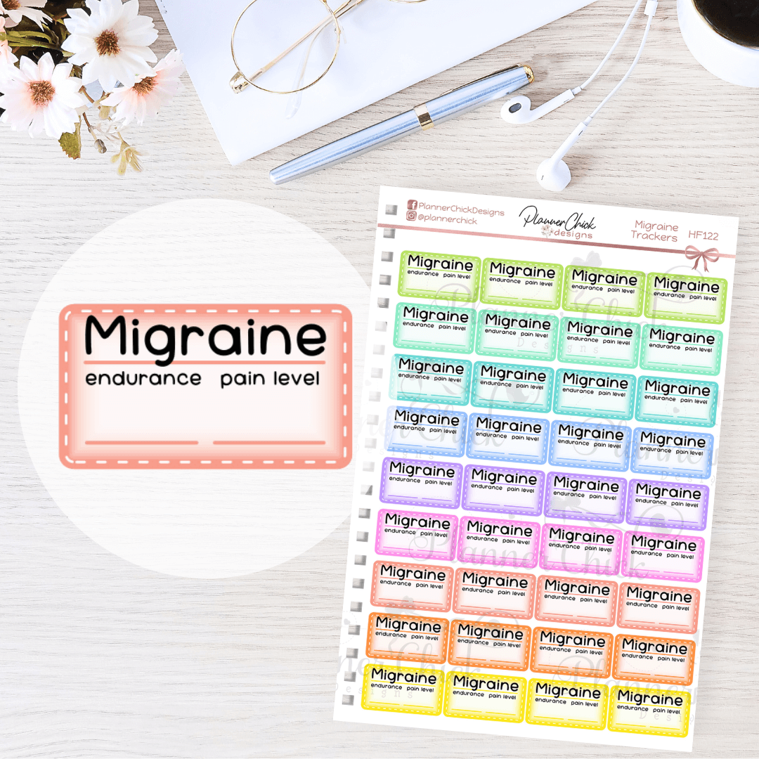 Migraine Planner Stickers