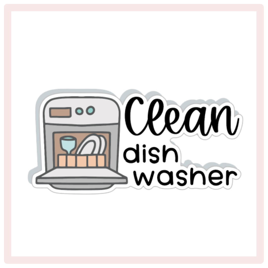 Clean Dishwasher Planner Stickers