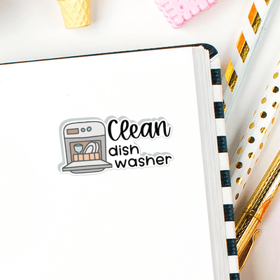 Clean Dishwasher Planner Stickers