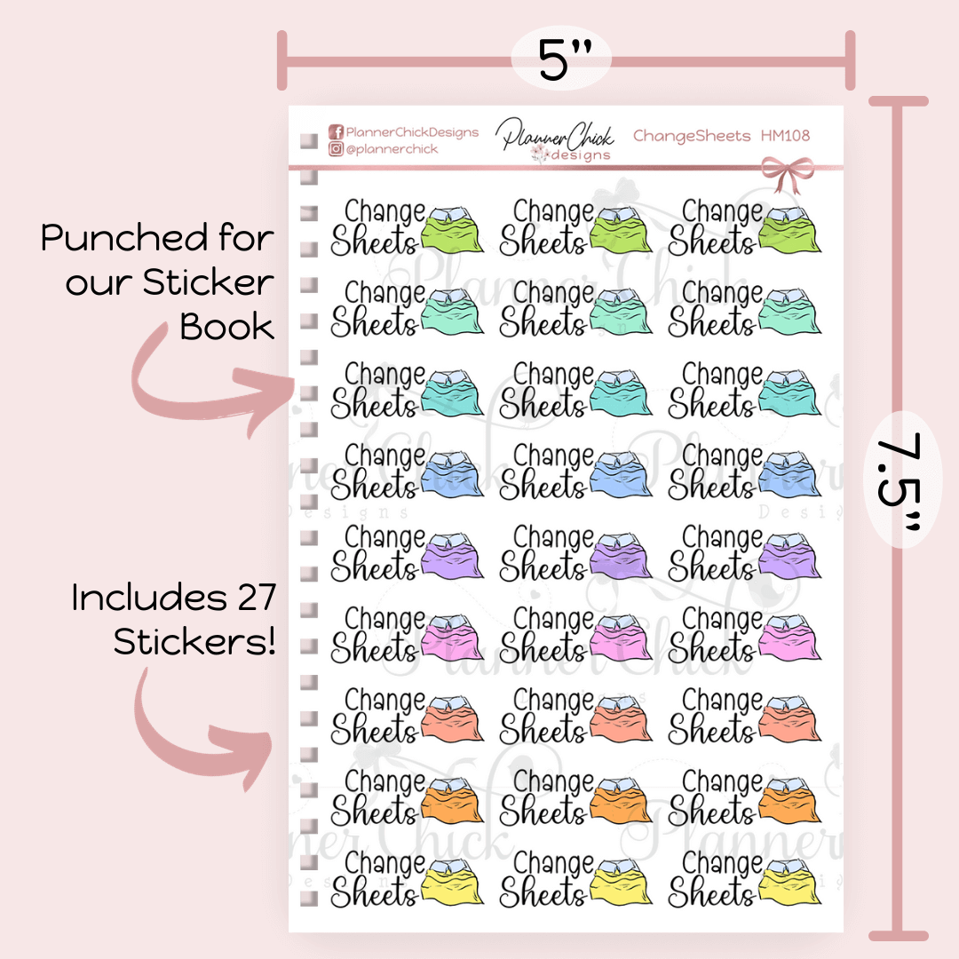 Change Sheets Planner Stickers