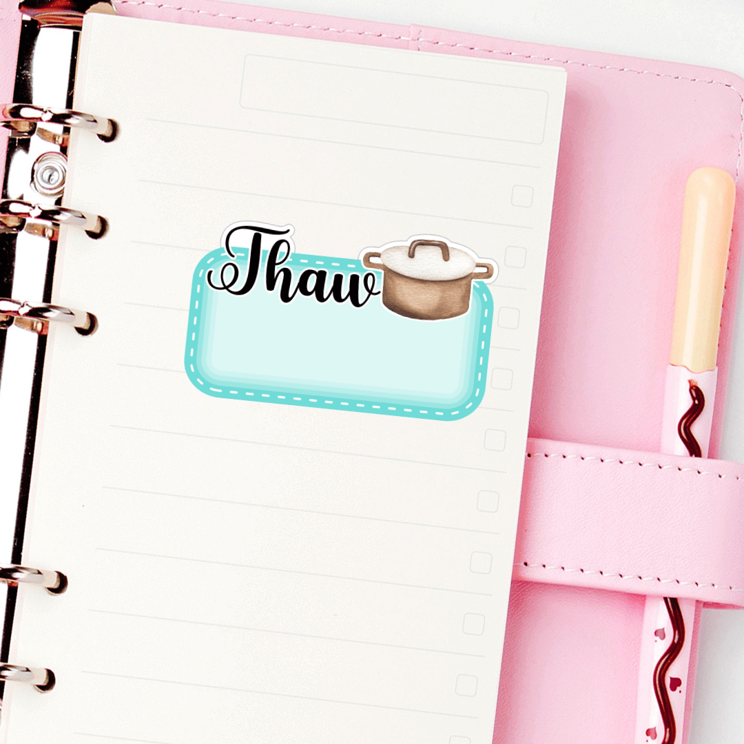 Thaw Dinner Planner Stickers