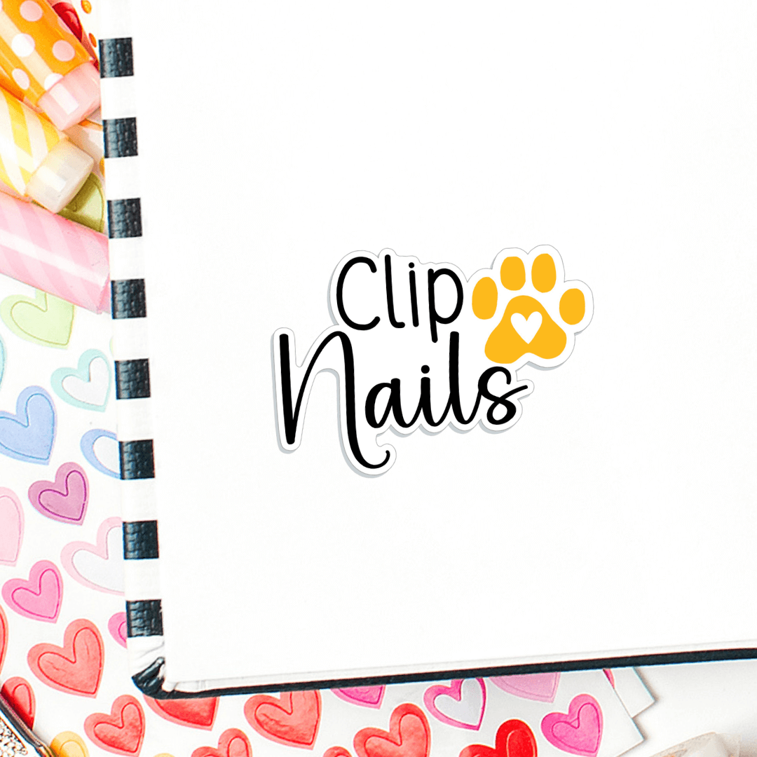 Clip Pet Nails Planner Stickers