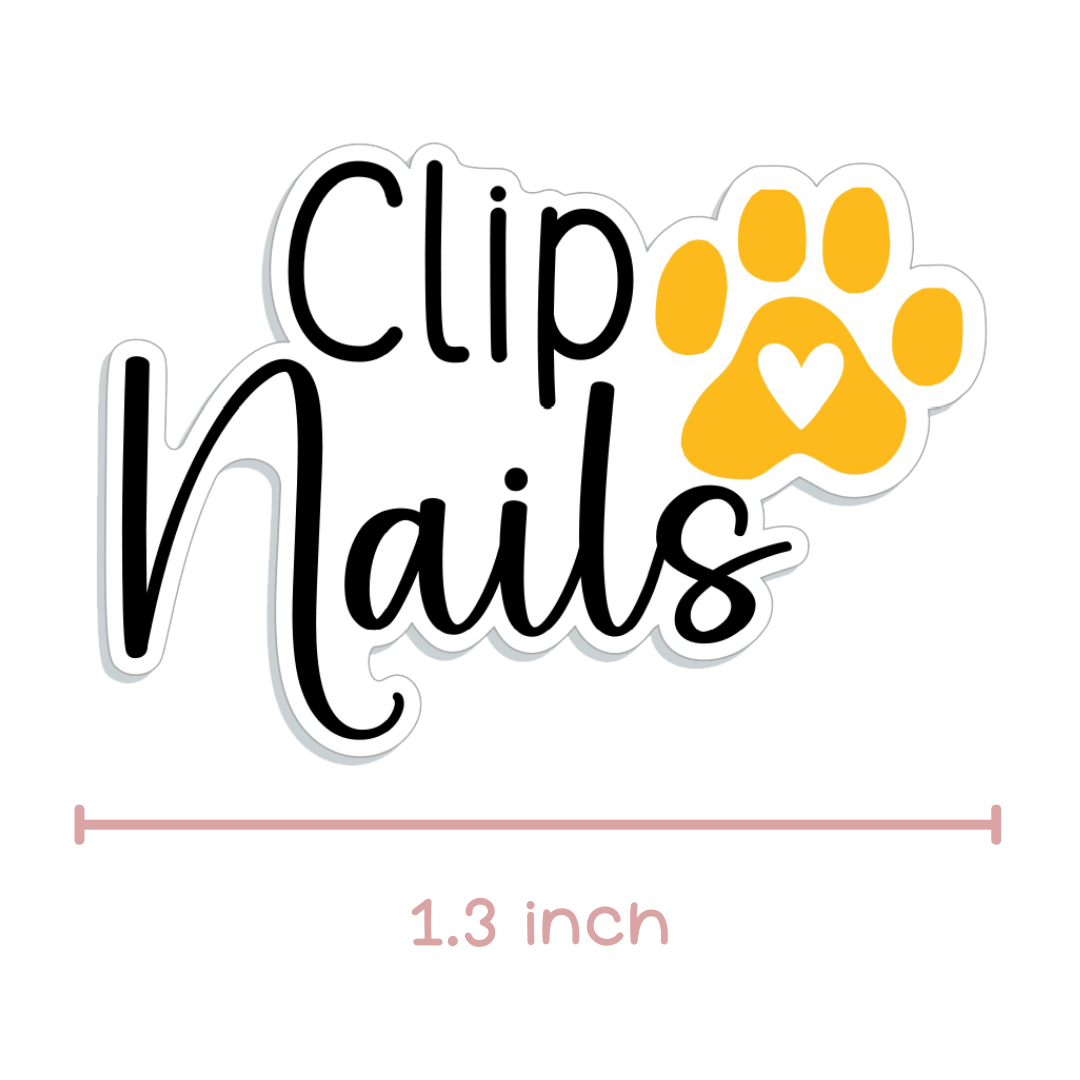 Clip Pet Nails Planner Stickers