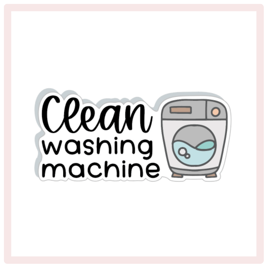 Clean Washing Machine Planner Stickers