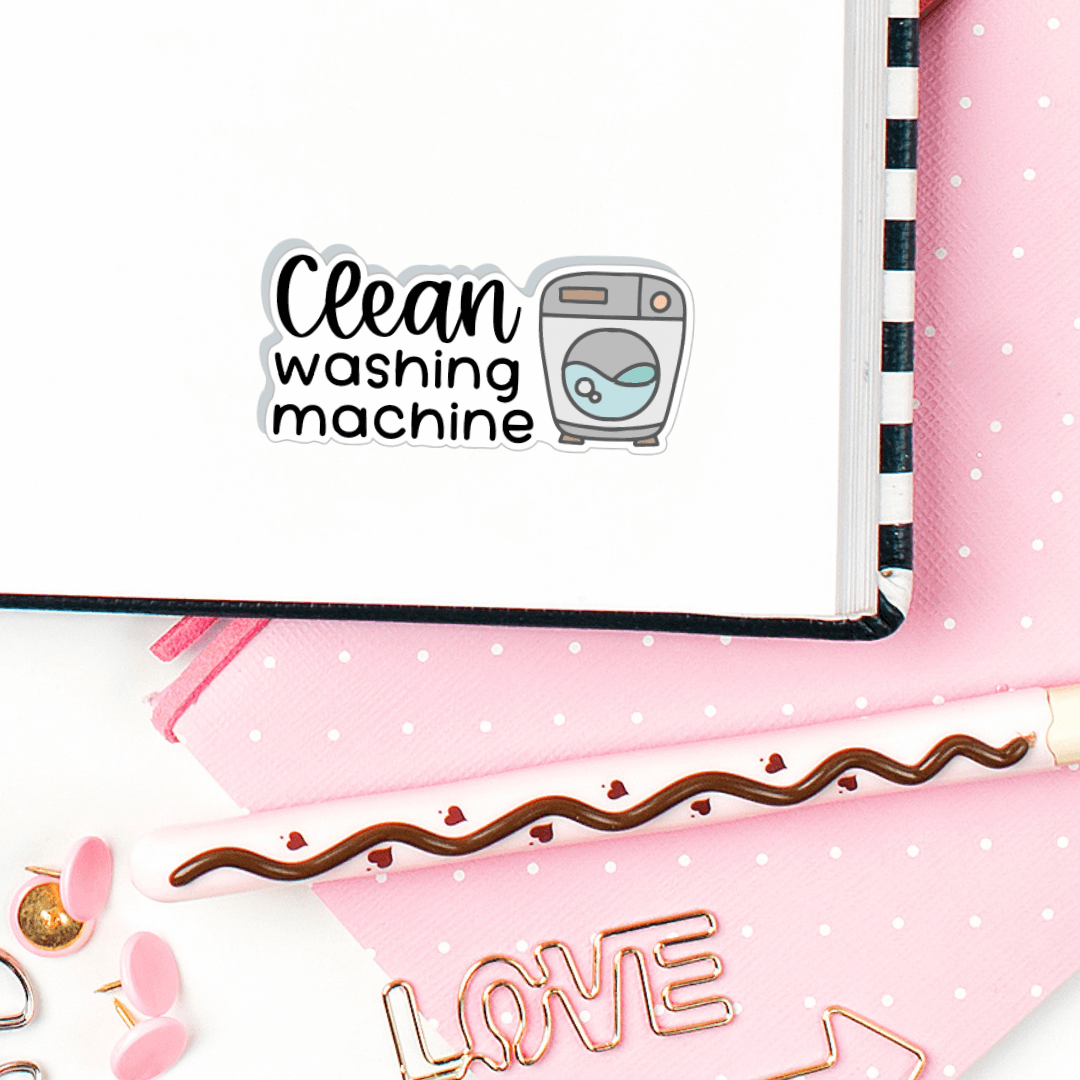 Clean Washing Machine Planner Stickers