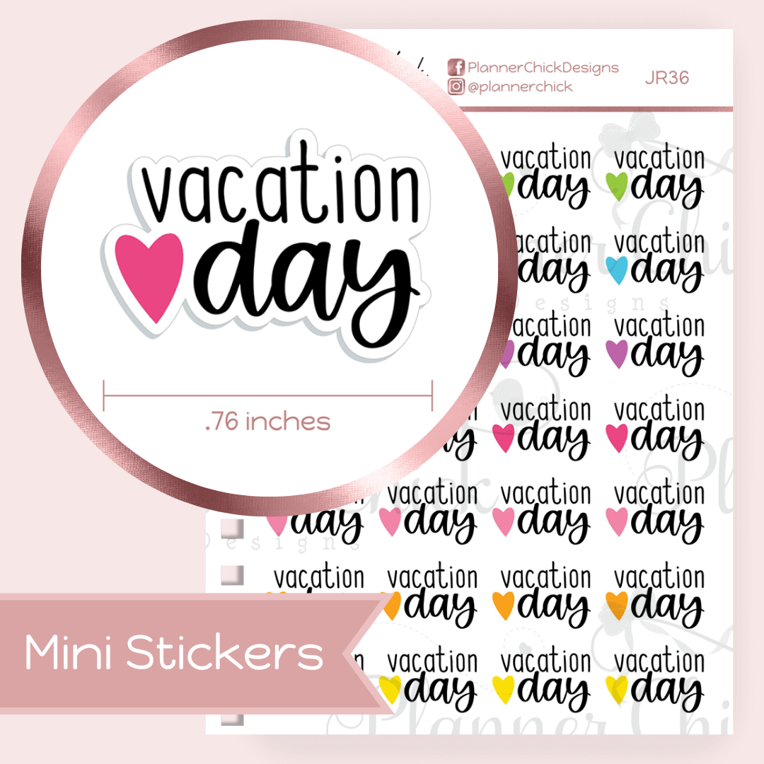 Vacation Day ~ Mini Stickers