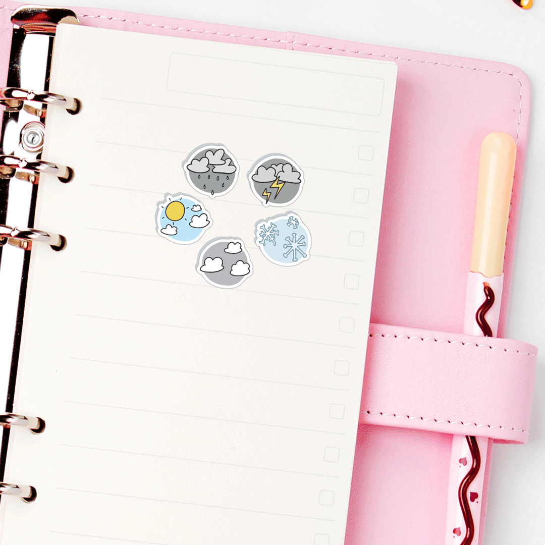 Mini Stickers ~ Doodle Weather Icons