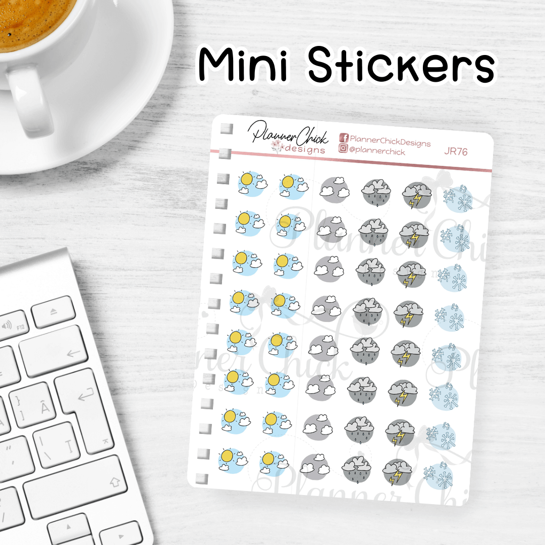 Mini Stickers ~ Doodle Weather Icons