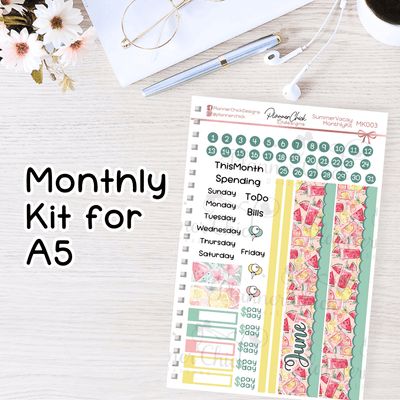 Monthly Kits ~ Summer Vacay (for June)