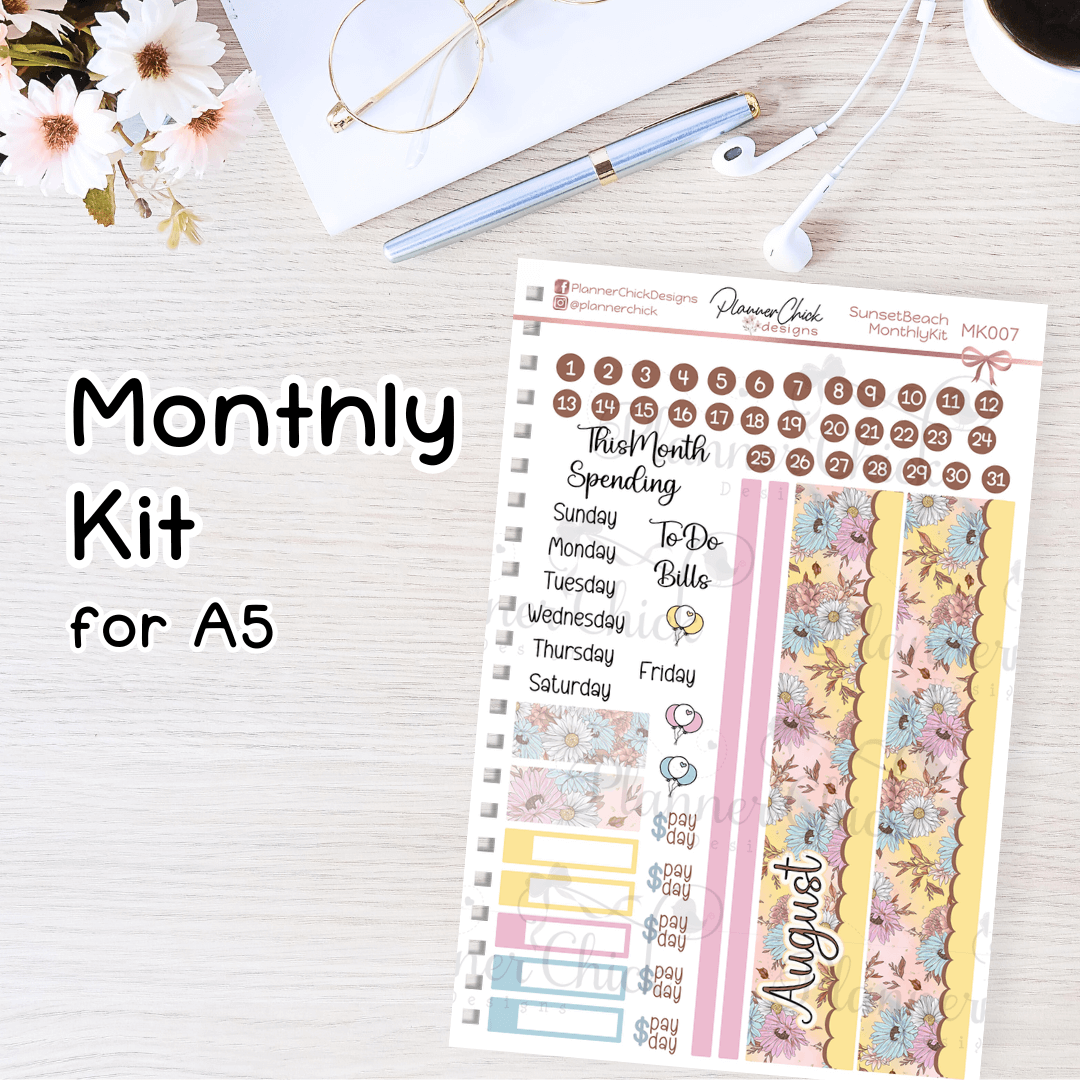 Monthly Kits ~ Sunset Beach (for August)