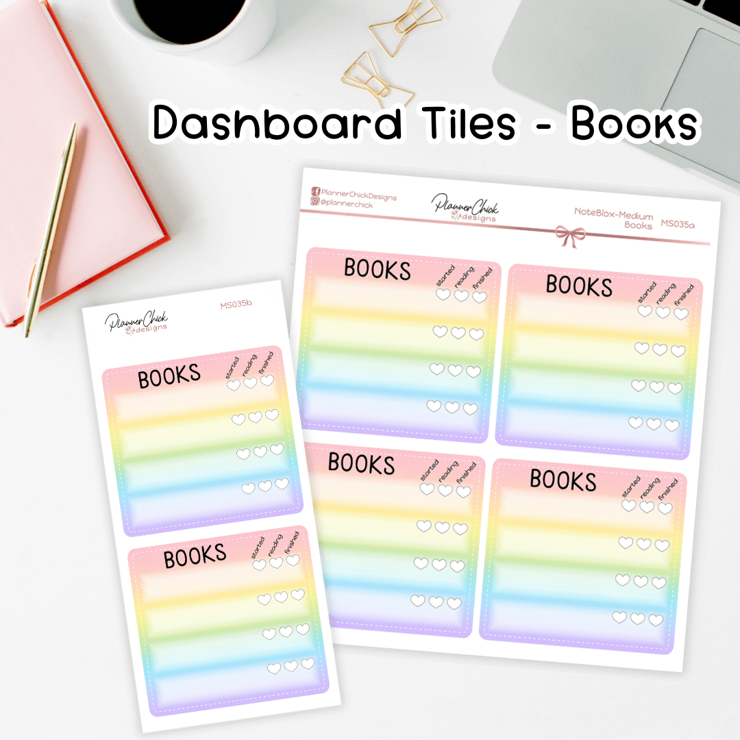 Dashboard Tiles ~ Books