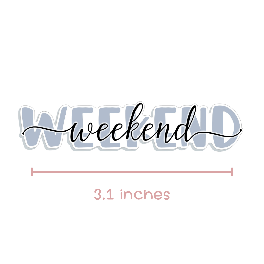 Weekend Banner Planner Stickers