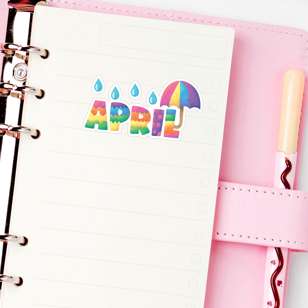 Decorative Months Planner Stickers