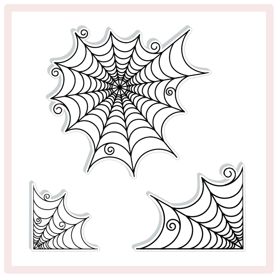 Decorative Corners ~ Spiderwebs