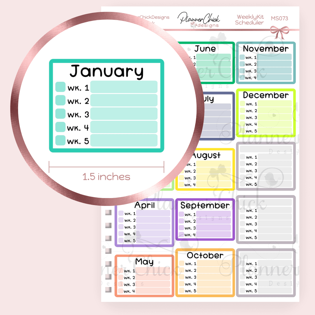 Weekly Kit Planning Stickers
