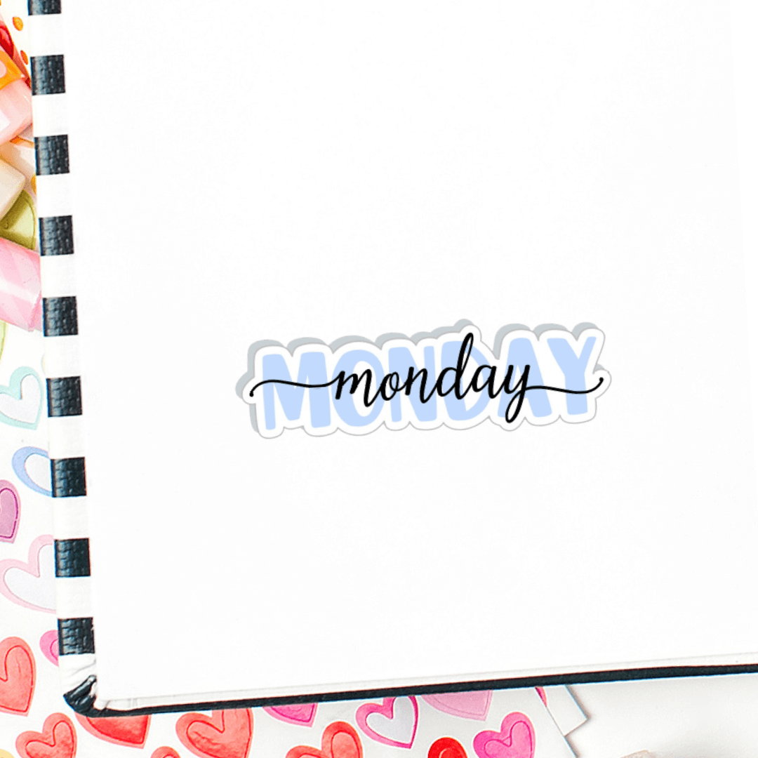 Days of the Week Planner Stickers