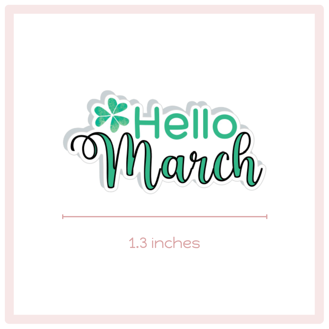 Hello Months Planner Stickers