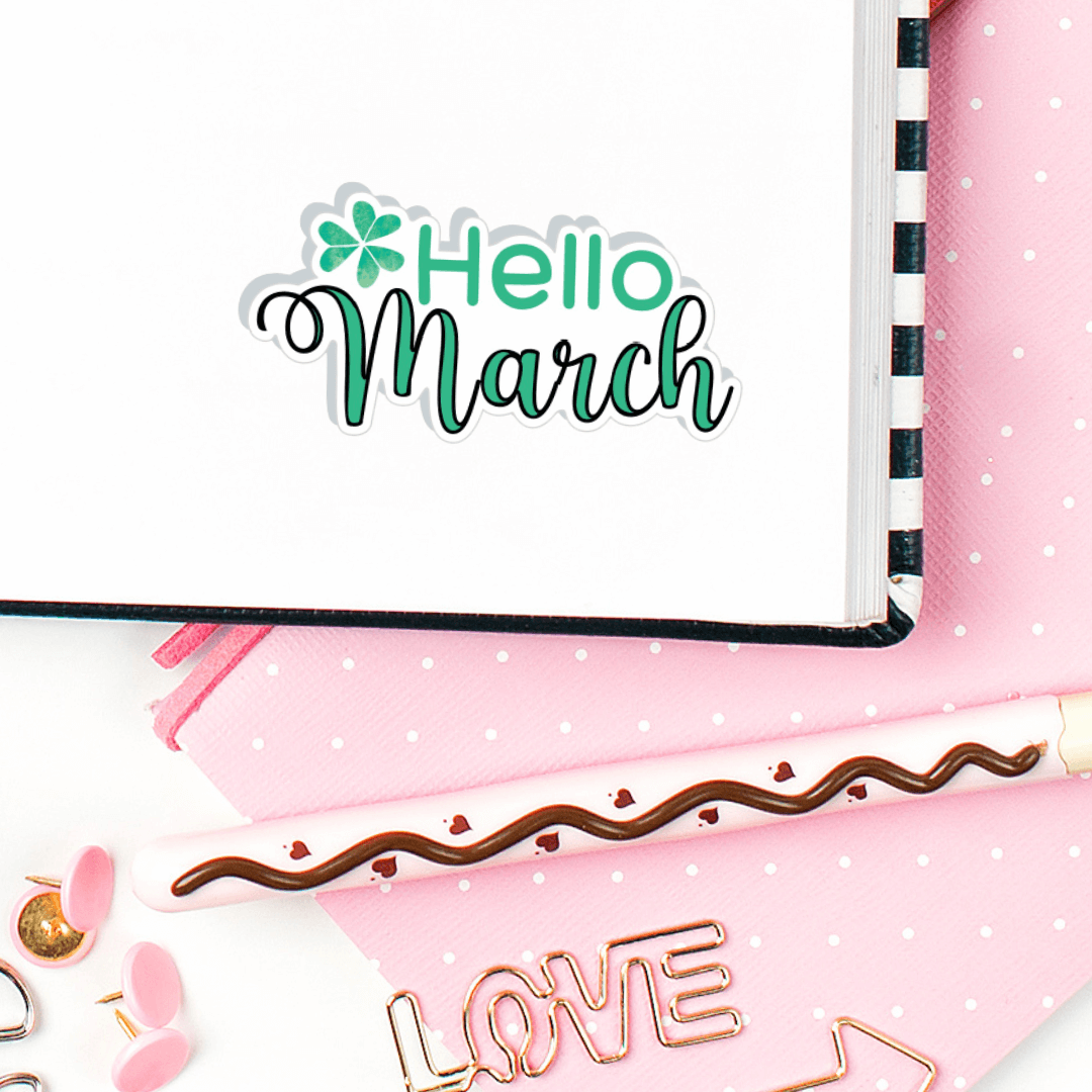 Hello Months Planner Stickers