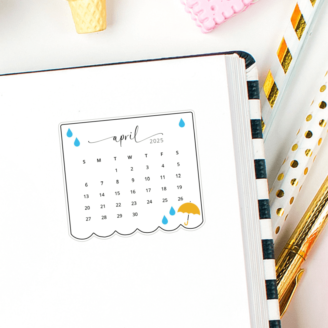 2025 Mini Calendar Planner Stickers